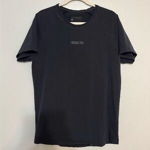 Alphalete Men’s Short Sleeve Black Logo T Shirt - Large